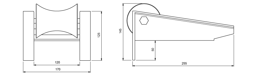 Slingco Edge Mount Manhole Lead In (1) Roller