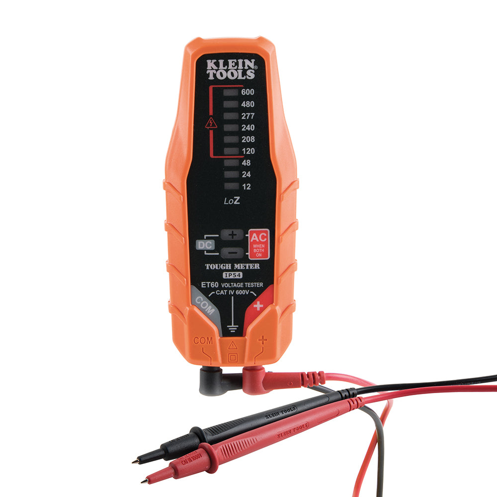 Klein Electronic AC/DC Voltage Tester, 12 to 600V