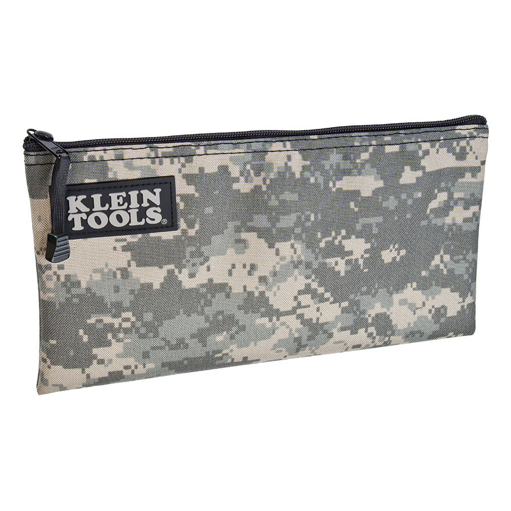 Klein - Zipper Bag, Camouflage Cordura Nylon Tool Pouch, 12-1/2-Inch