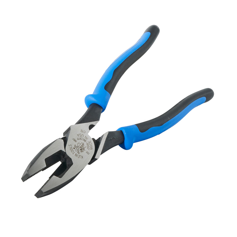 Klein Lineman's Pliers, Fish Tape Pull/Crimping, 9-Inch