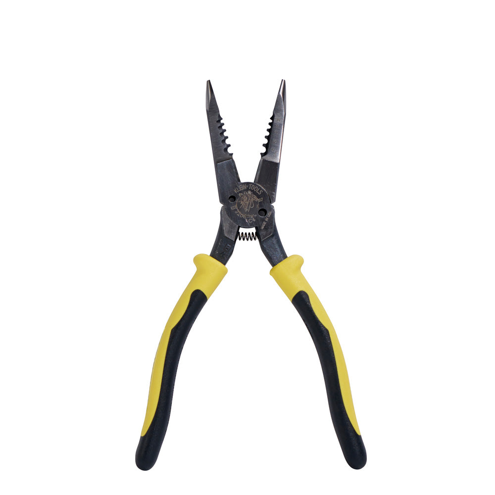 Klein Pliers, All-Purpose Needle Nose, Spring Loaded, Cuts, Strips, 8.5-Inch