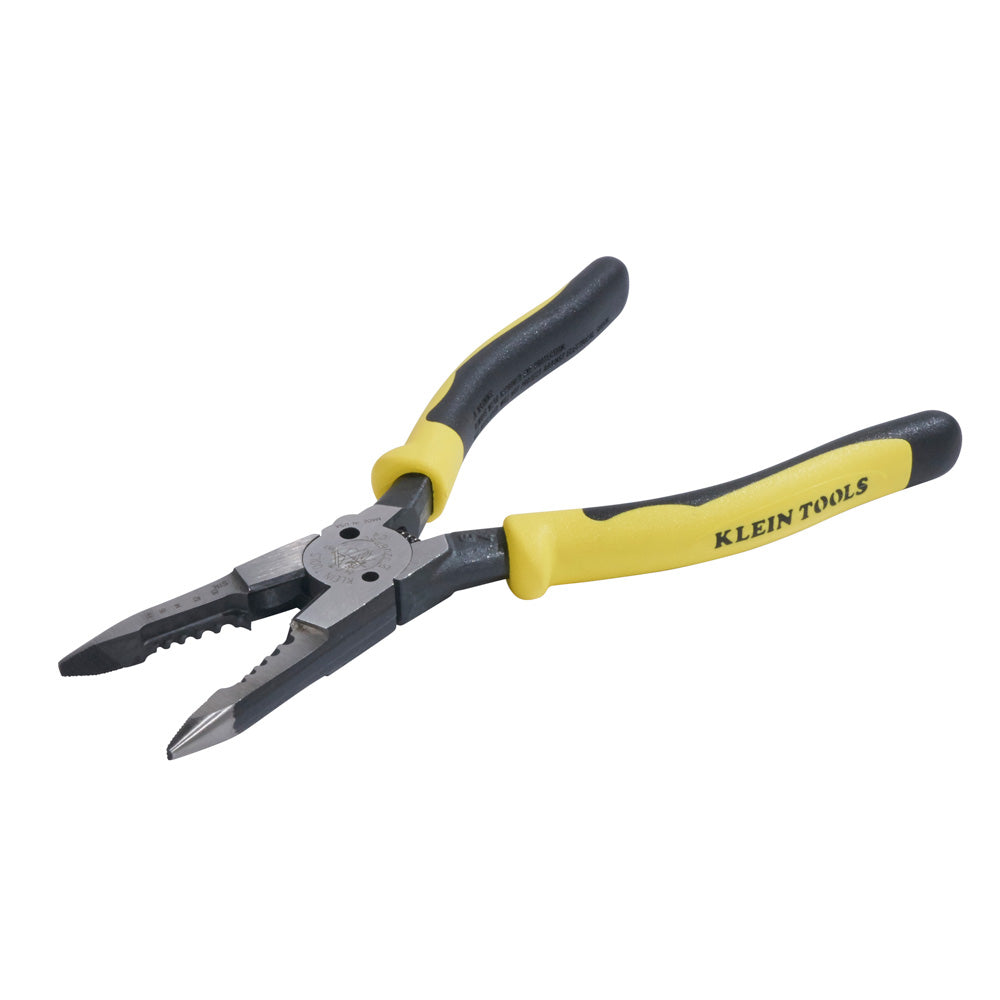 Klein Pliers, All-Purpose Needle Nose, Spring Loaded, Cuts, Strips, 8.5-Inch