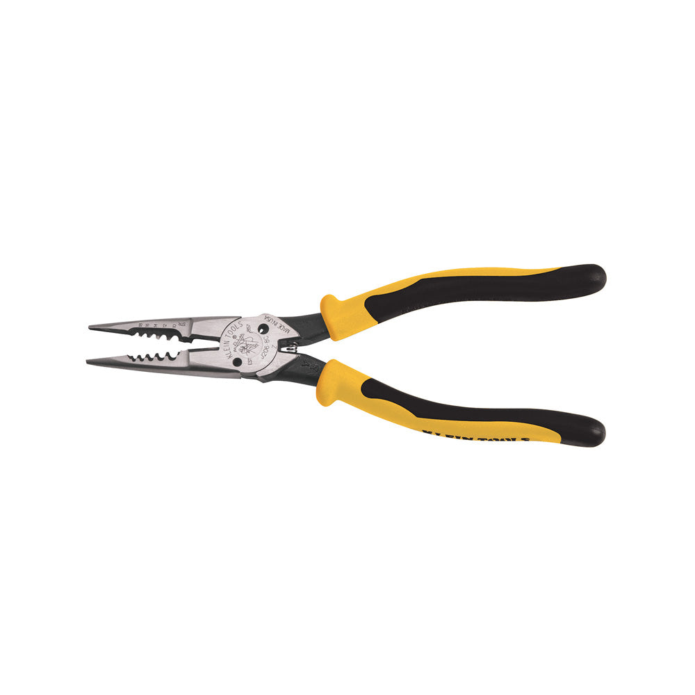 Klein Pliers, All-Purpose Needle Nose, Spring Loaded, Cuts, Strips, 8.5-Inch