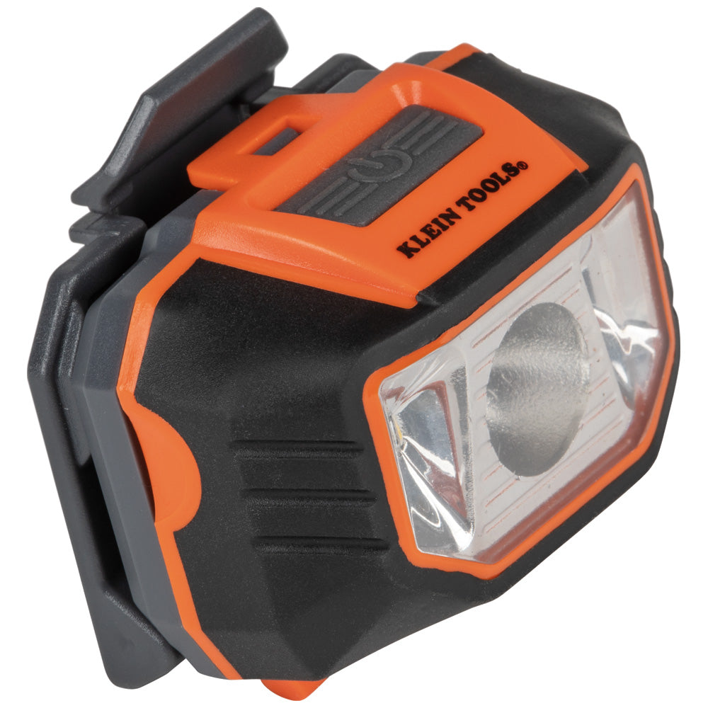 Klein Hard Hat, Non-Vented, Cap Style with Headlamp, White