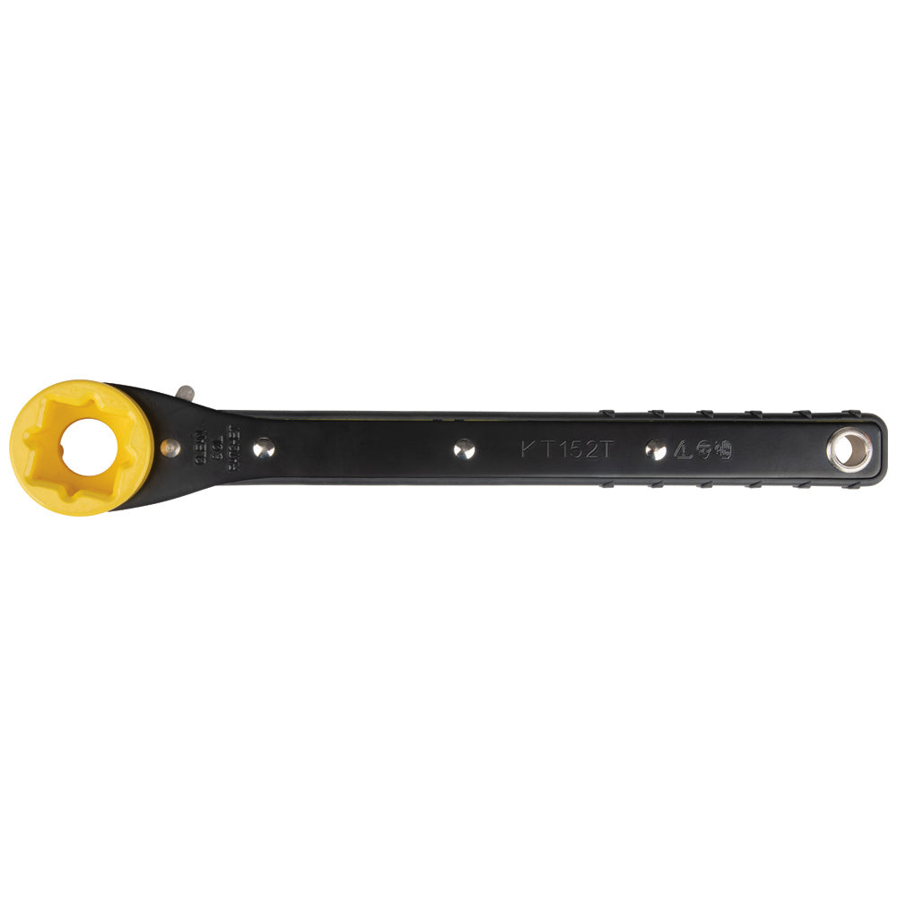 Klein 4-in-1 Lineman's Slim Ratcheting Wrench