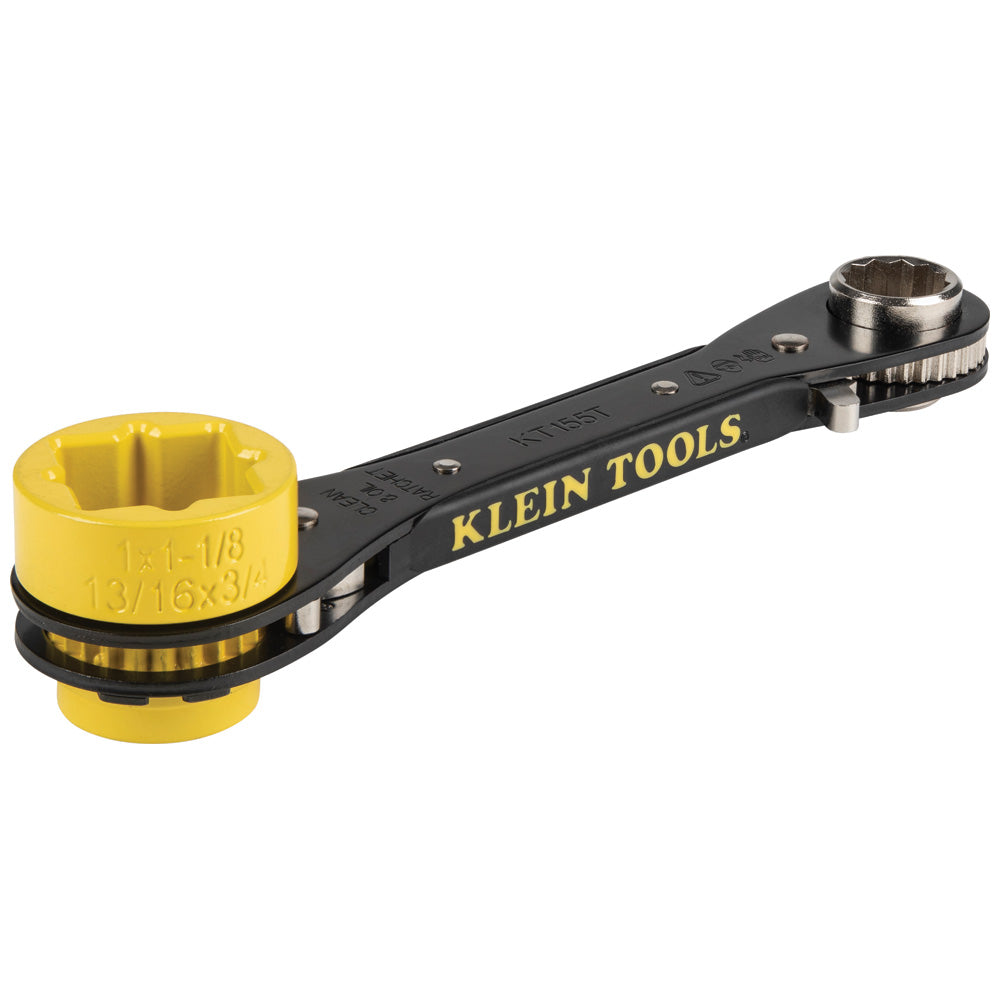 Klein 6-in-1 Lineman's Ratcheting Wrench