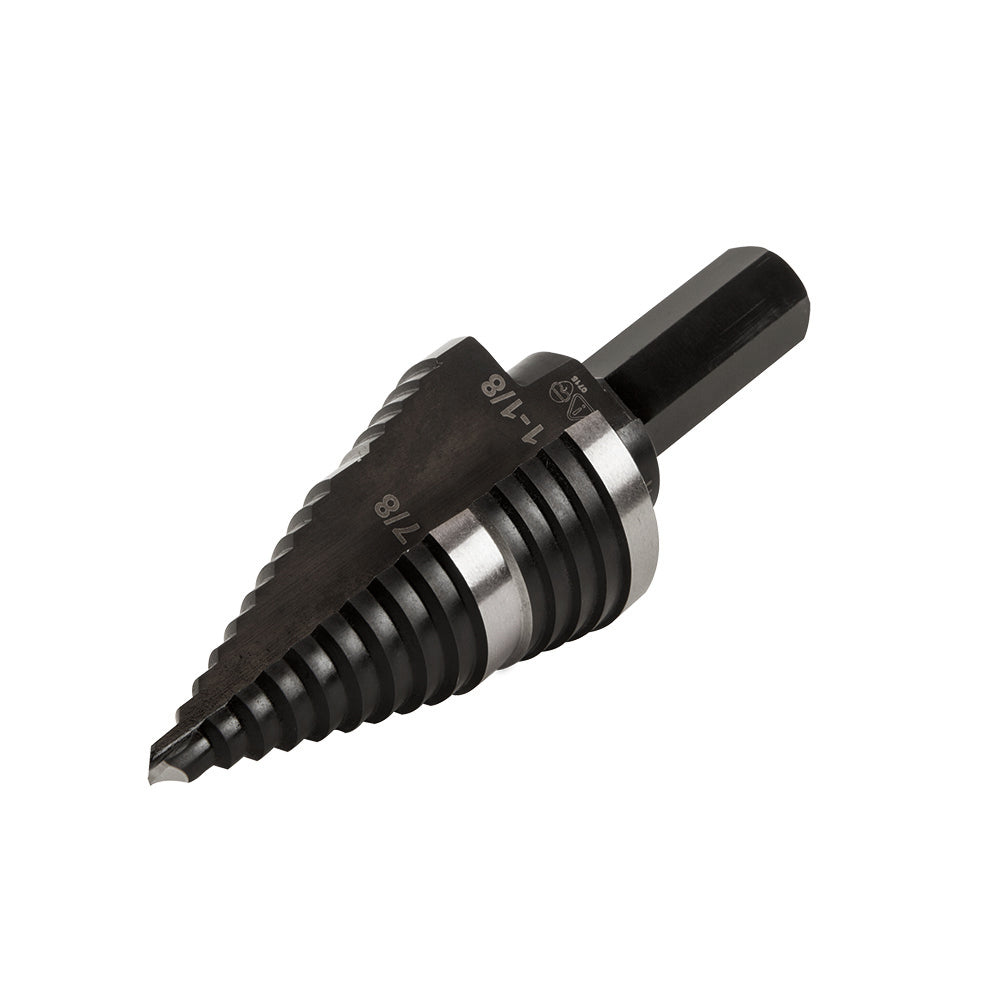 Klein 2-Step Drill Bit, Double-Fluted, 7/8-Inch to 1-1/8-Inch