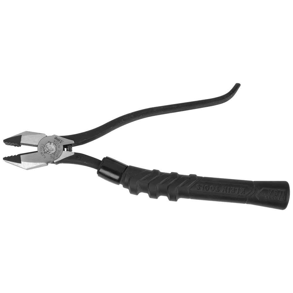 Klein Slim-Head Ironworker's Pliers Comfort Grip, Aggressive Knurl, 9-Inch