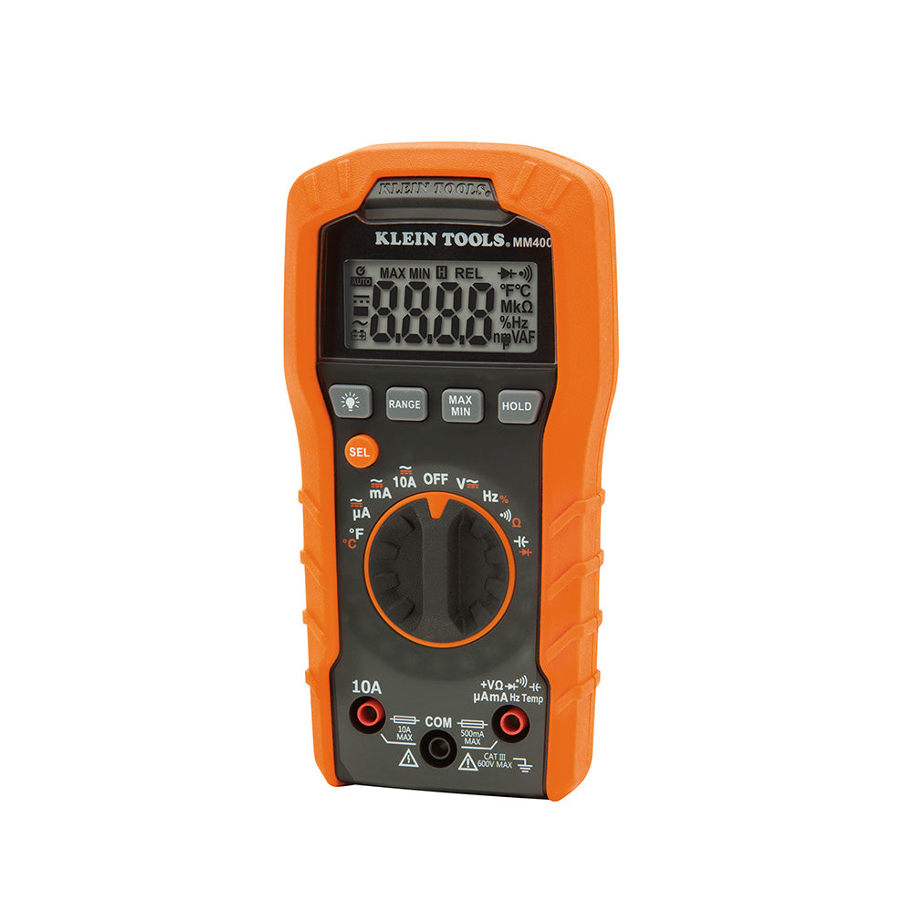 Klein Digital Multimeter, Auto-Ranging, 600V