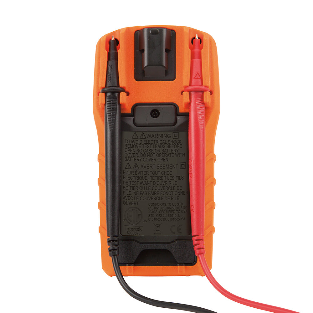 Klein Digital Multimeter, Auto-Ranging, 600V