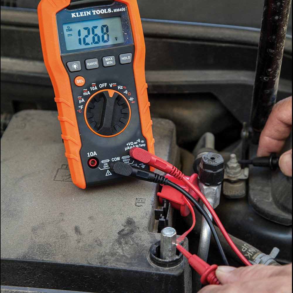 Klein Digital Multimeter, Auto-Ranging, 600V