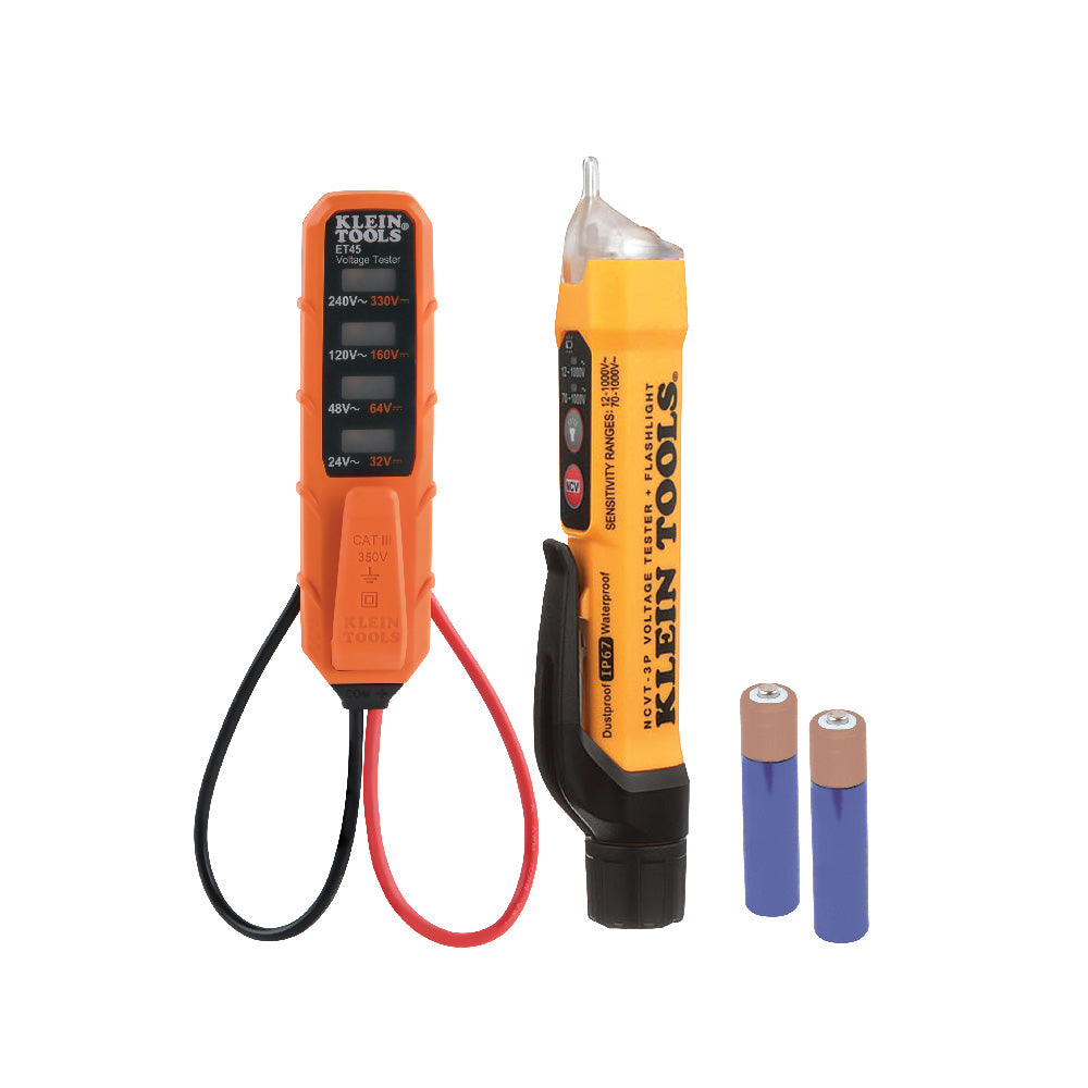 Klein Dual Range NCVT and AC/DC Voltage Tester Electrical Test Kit