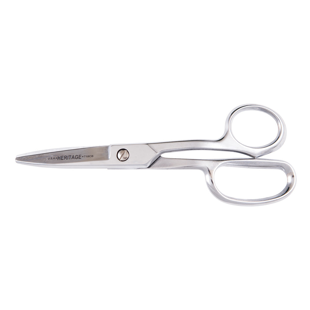 Klein Shear, Curved Handle, Blunt Tip, 8-7/8-Inch