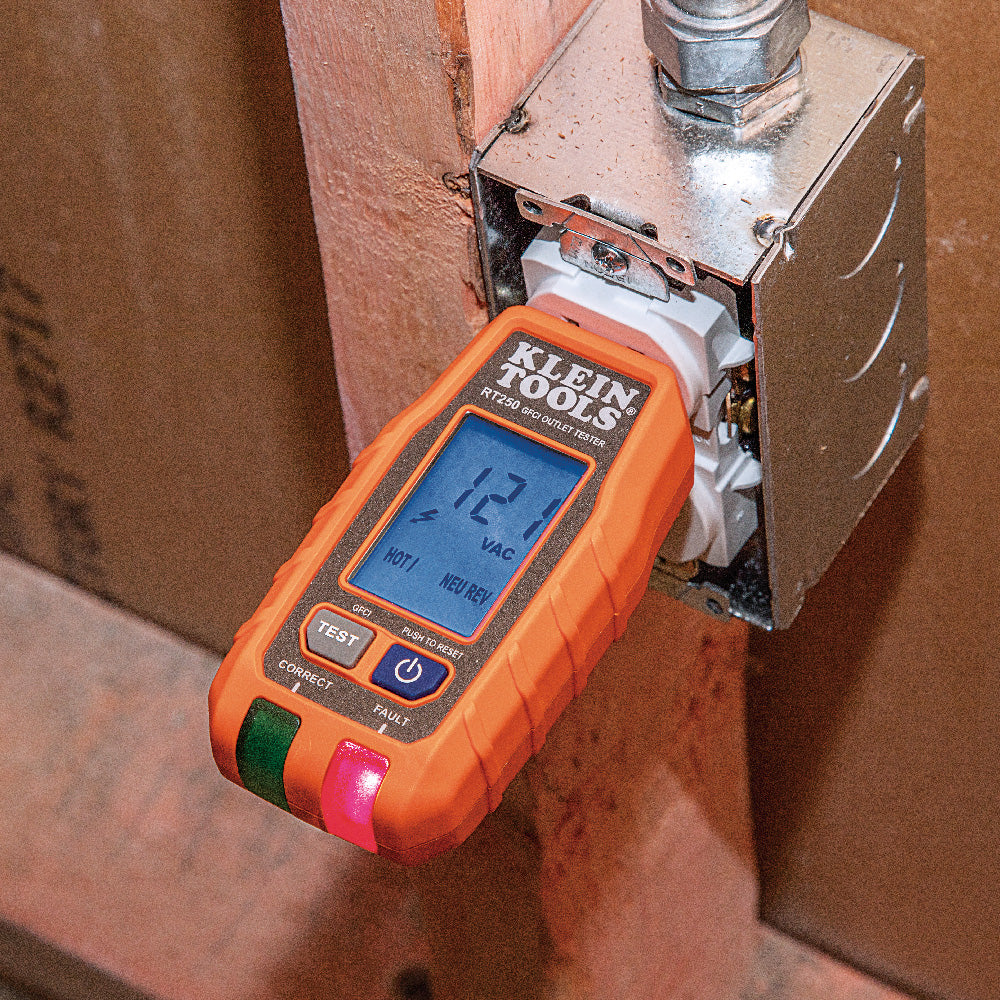 Klein GFCI Receptacle Tester with LCD