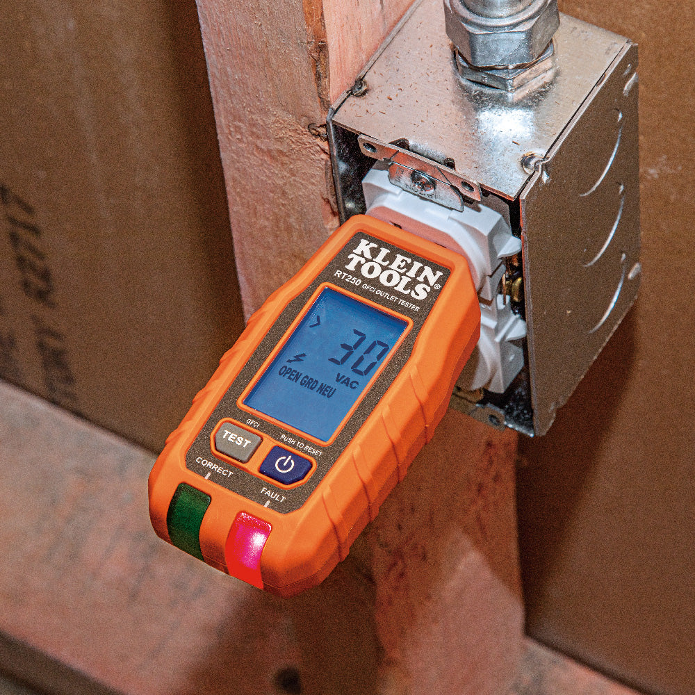 Klein GFCI Receptacle Tester with LCD