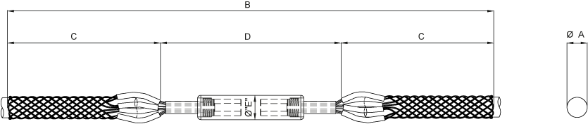 Slingco Rotating Barrel Galvanized Splicing Grip