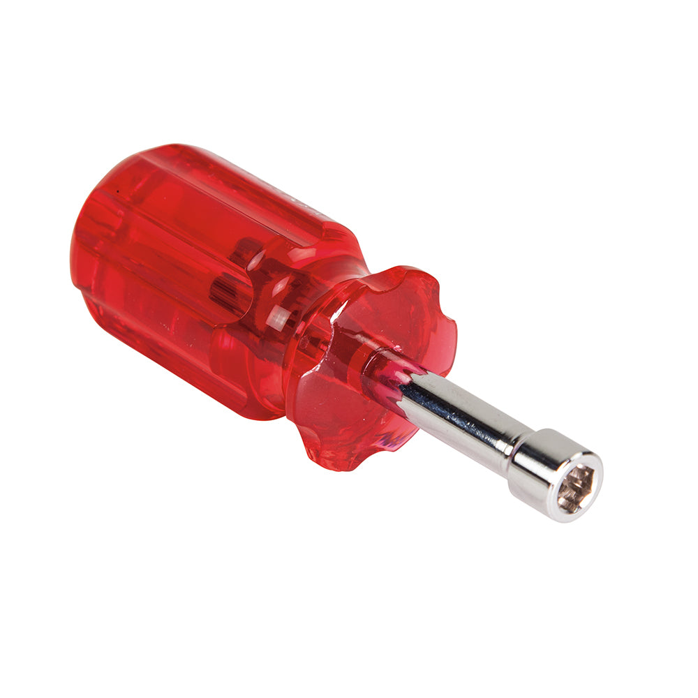 Klein 1/4-Inch Stubby Nut Driver 1-1/2-Inch Hollow Shaft