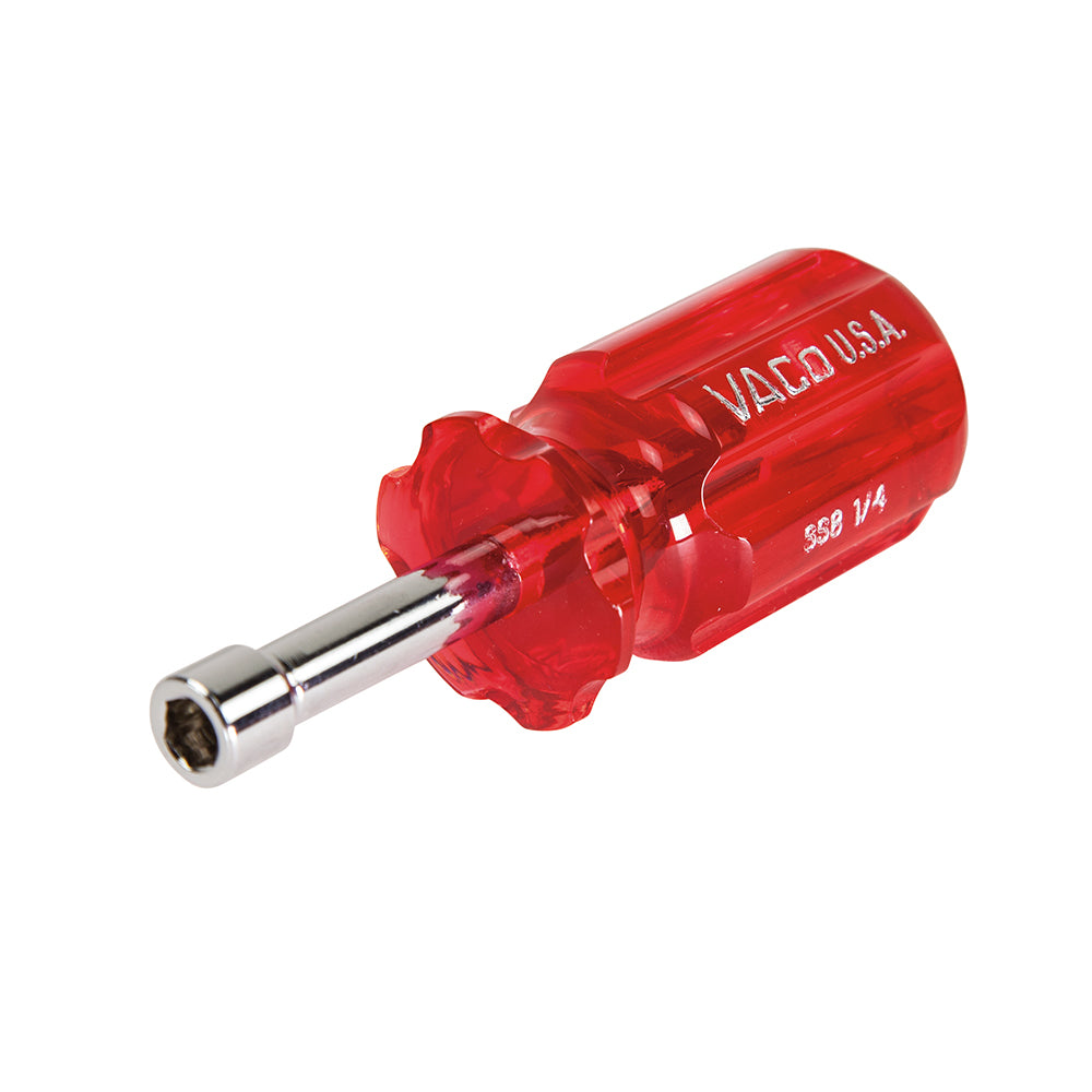 Klein 1/4-Inch Stubby Nut Driver 1-1/2-Inch Hollow Shaft