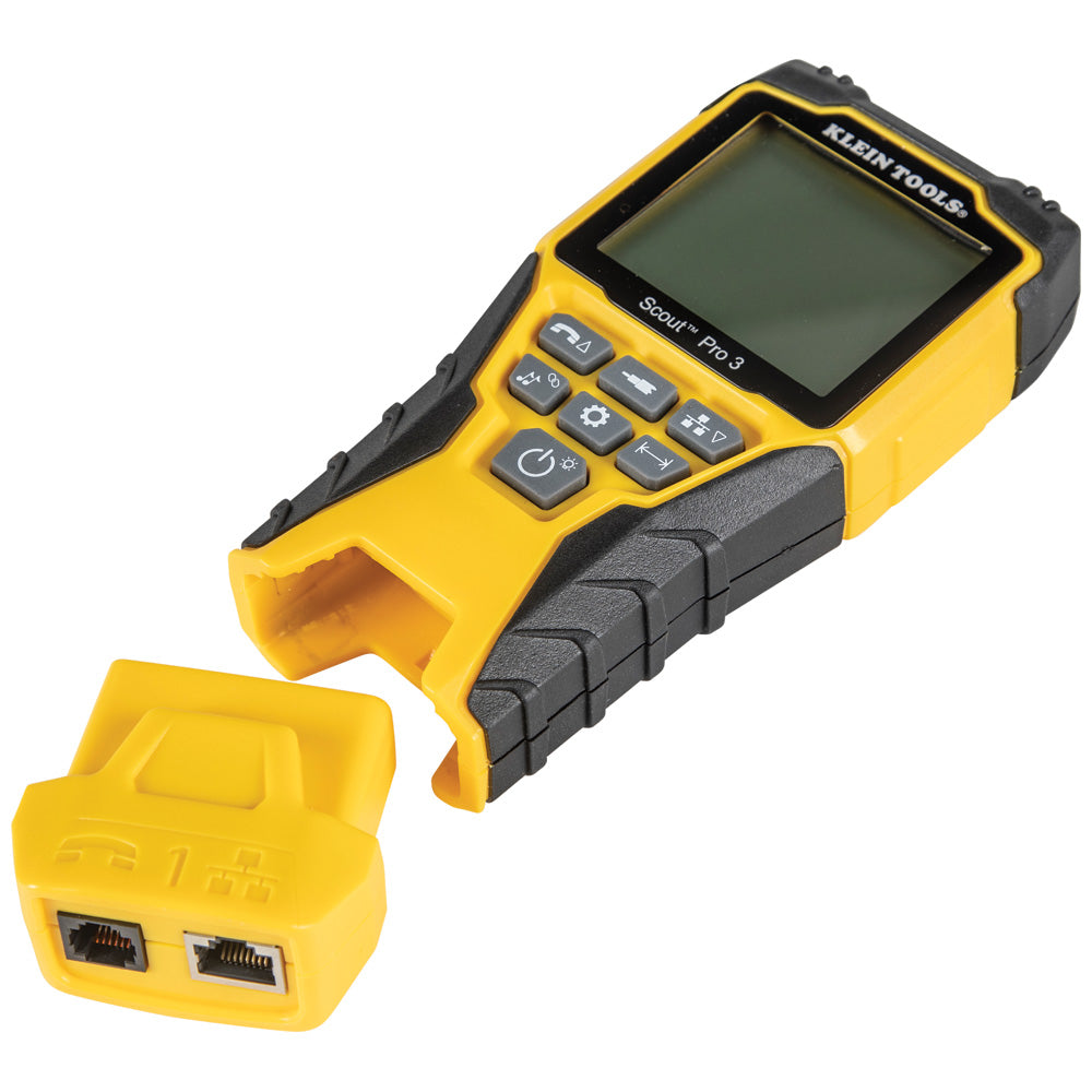 Klein Cable Tester Kit with Scout ® Pro 3 Tester, Remotes, Adapter, Battery