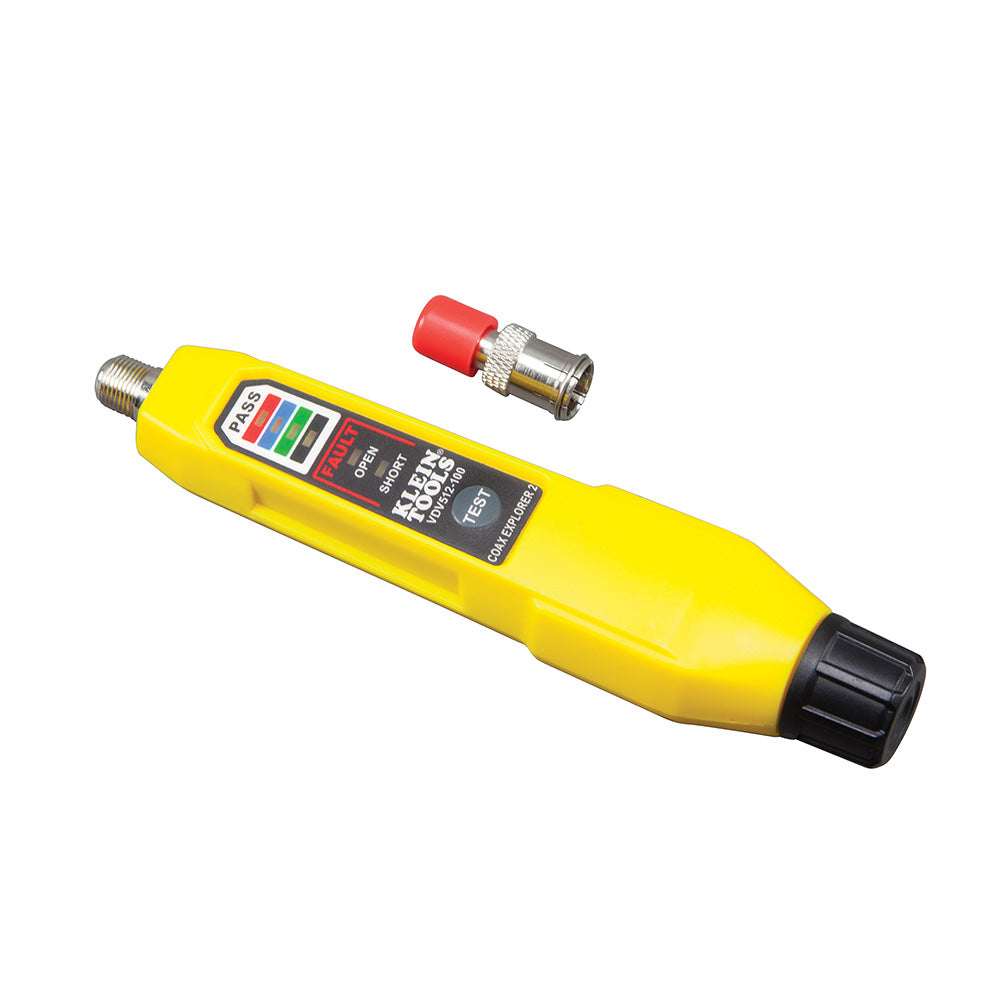 Klein Cable Tester, Coax Explorer® 2 Tester with Batteries and Red Remote